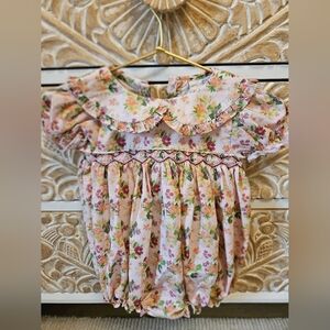 Smockingbird Bramble Berry Bubble Romper 12 Months